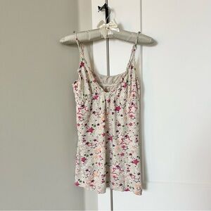 Y2K multicolor star print cami